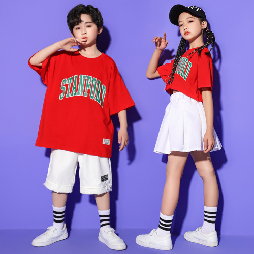 Primary school student sports meet opening ceremony uniform set children's cheerleading performance outfit girl cheerleading performance costume