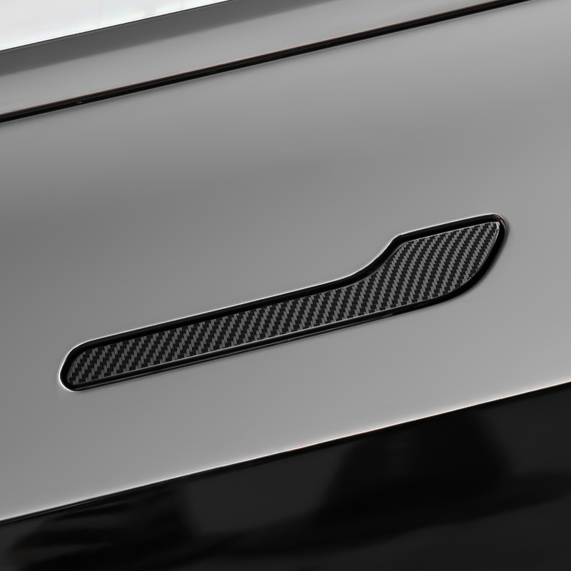Model3y door handle [5D carbon fiber pattern] 4 pieces of film