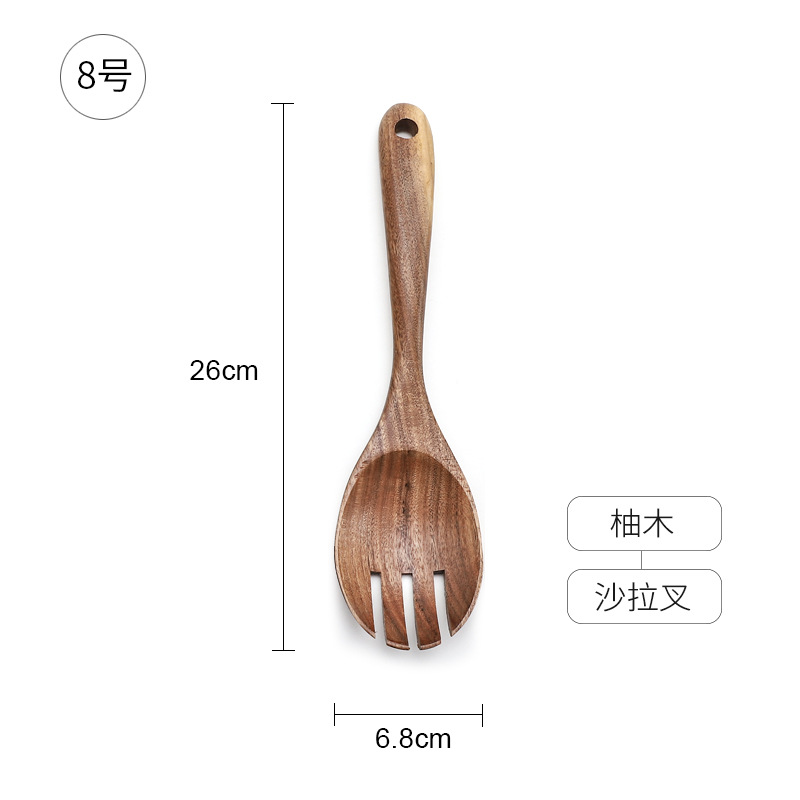 8 티크 샐러드 포크 26*6.8cm