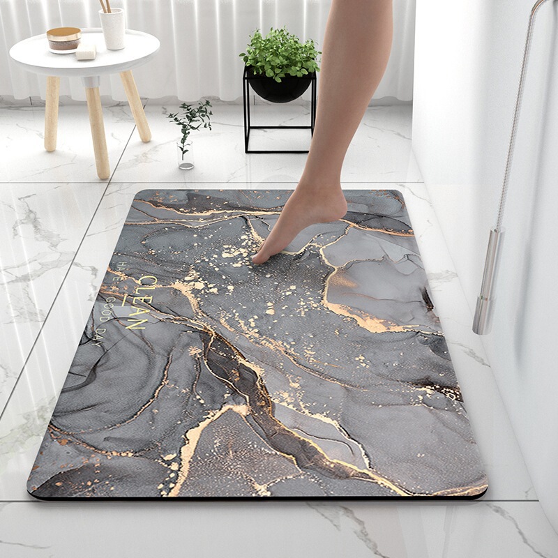 Light Luxury Bathroom Soft Diatom Mud Absorbent Floor Mat Bathroom Toilet Door Quick-Drying Foot Mat Entrance Door Mat Anti-Slip Mat Light Luxury Bathroom Soft Diatom Mud Absorbent Floor Mat Bathroom Toilet Door Quick-Drying Foot Mat Entrance Door Mat Anti-Slip Mat