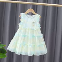 Платье для девочек, летний стиль, новый стиль, для детей 3-5-7 лет, 8 детей, юбка принцессы для девочек, детская летняя шифоновая юбка