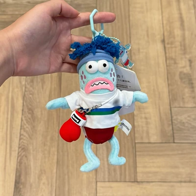 Dumb Fish Doll – Pluş açarlıqlar - red-boxing-white-t-panicking-fish-pendant-genuine-authorization