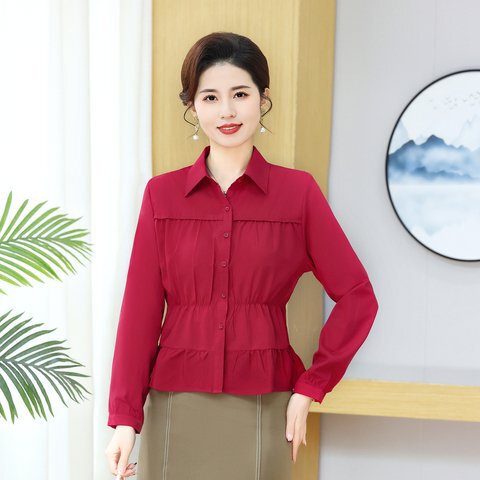 Spring Fashion Casual Shirts for Women, Mom Style, Elegant, Stylish, Everyday Commuting Style