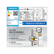 海.尔卡萨帝251升L双开门两门嵌入式变频家用小型电冰箱BCD-251WB