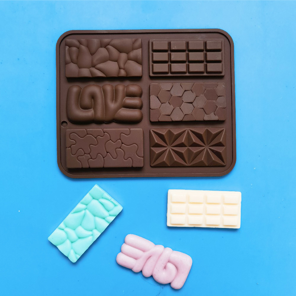 6连六边形水晶巧克力小282肥皂模巧克力饼干蛋糕雪糕糖果硅胶模具