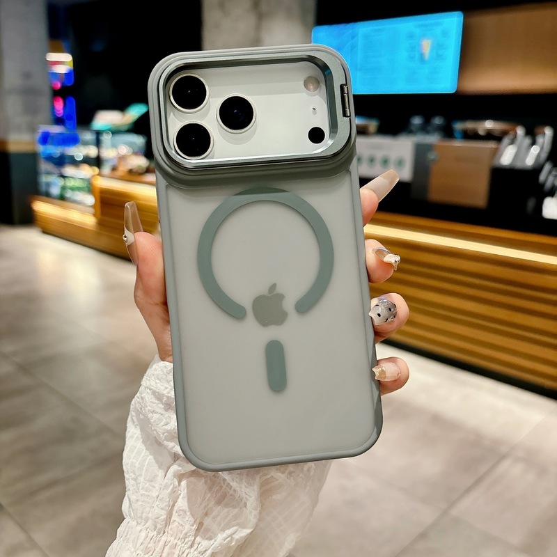 iPhone17promax镜头支架手机壳苹果16磁吸15肤感磨砂14防摔保护套|undefined