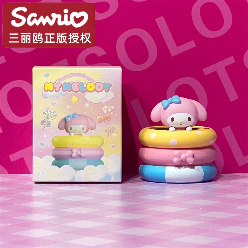 Серия Sanrio Garden, блайнд-бокс, нефритовая собачка, Kulomi Melody, настольные украшения, милая ручная куколка для девочек