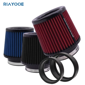 63 76 80 89 101mm car cold intake modified mushroom head air filter engine filter