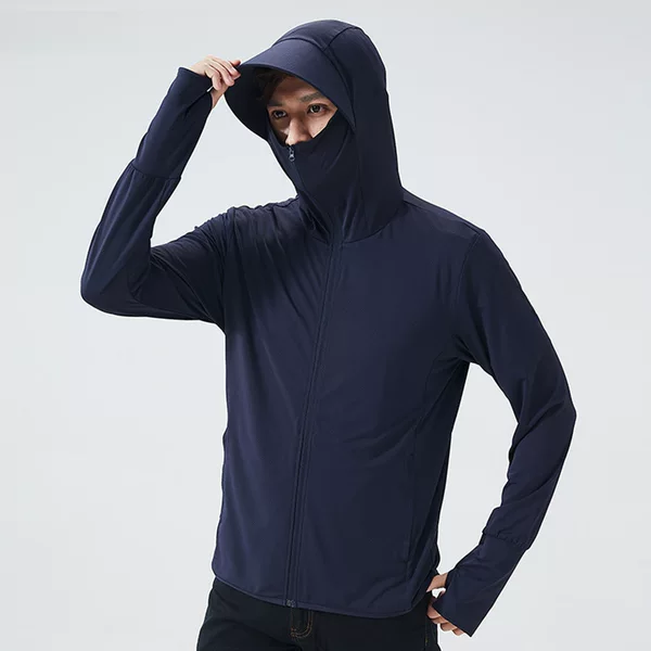 Summer Sun Protection Clothing for Women Upf50+ Brim Ice Silk Women's Sun Protection Clothing for Men Uv Protection Hooded Sun Protection Clothing for Women Skin Clothing