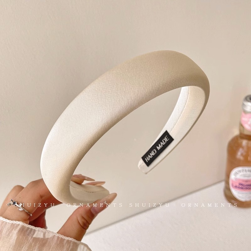 Rosado para mujeres 2025 nuevo cráneo alto borde ancho dulce paquete de cabello pequeño viento fragancia temperamento para el cabello al por mayor