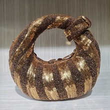 2025跨境女士爆款戒指甜甜圈水钻手拿包晚宴包 rhinestone bag
