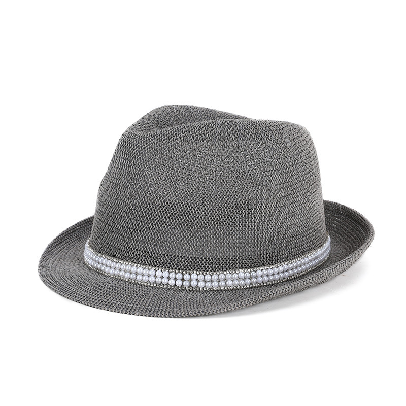 Sombrero de verano de las mujeres nuevo sombrero de bola de hilo de paja sombrero de sol retro británico refrescante sombrero fresco transpirable al por mayor