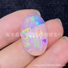 天然澳大利亚欧泊裸石戒面 澳宝大颗粒椭圆形 镶嵌欧泊饰品批发