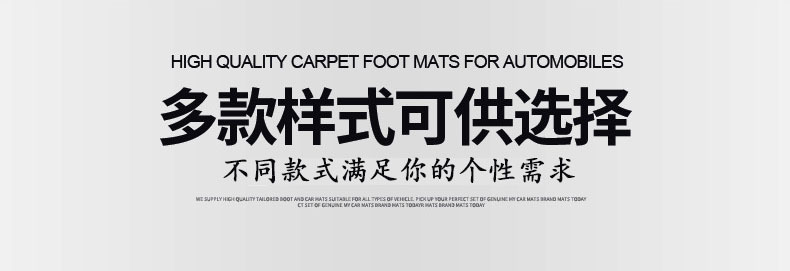 Cross-border Universal Foot Mat PVC Foot Mat Universal Car Foot Mat Dirt-resistant Wear-resistant Edge Sealing Wire Ring Car Special Foot Mat