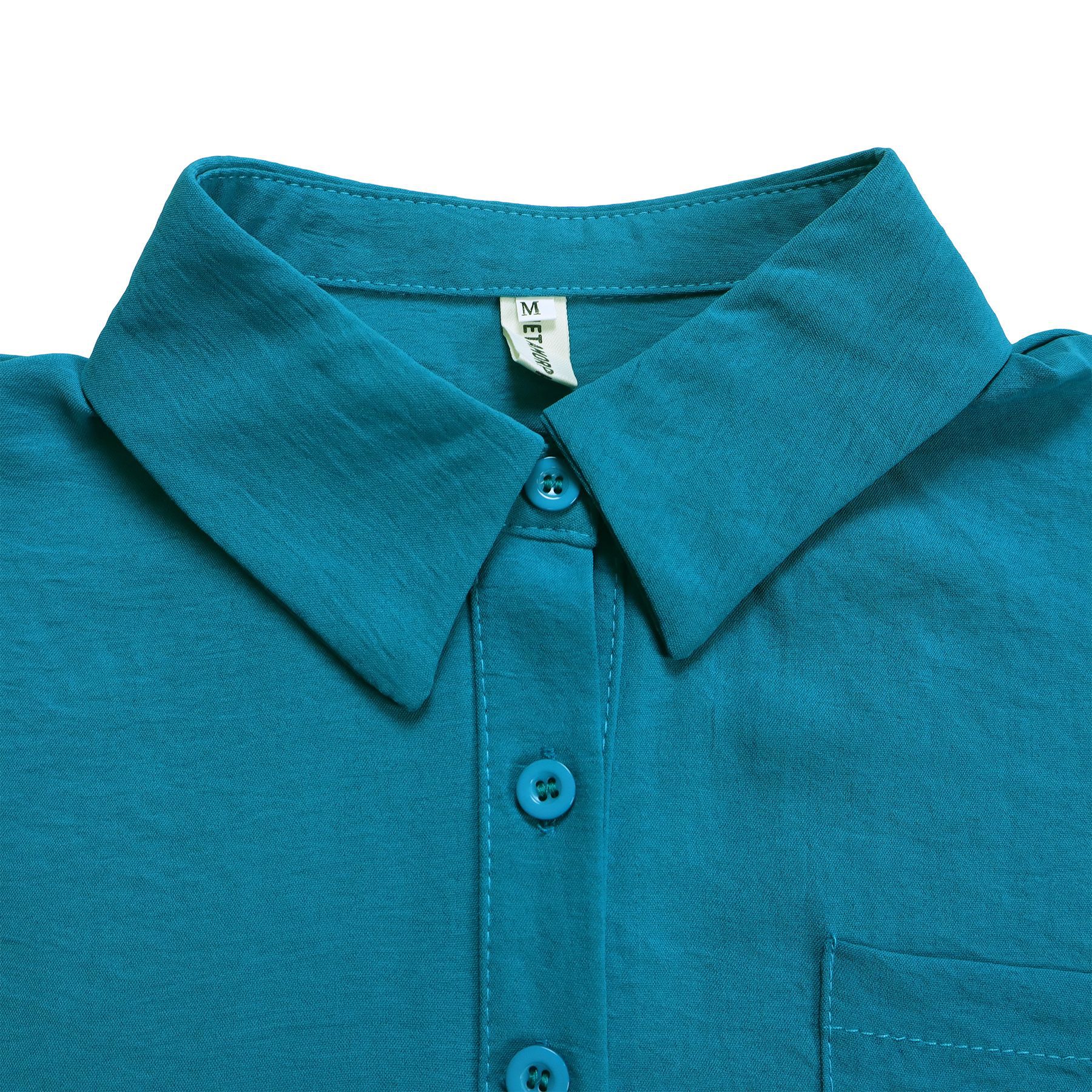 Women's Clothing summer new casual lapel short sleeved shirt shorts fashionable suit_mkmklike.com