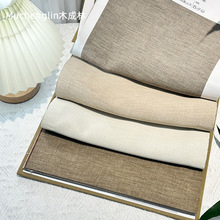 素麻窗帘2.8米3.2米门幅阳台卧室棉麻遮光布帘商用场所办公室窗帘