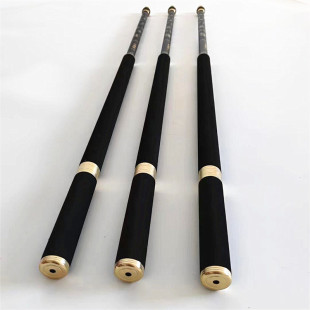 Wholesale Black Carbon Fiber Fishing Net Pole 2.1m Reinforced Version Net Head Outdoor Fishing Gear Wholesale Carbon Fiber Net Pole
