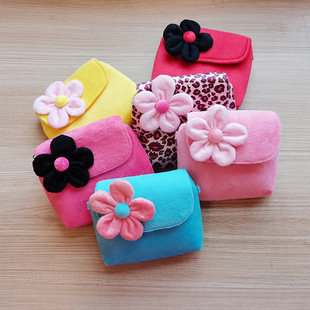 Children's Bag Children's Crossbody Bag Girls' Bead Chain Handbag Cute Flower Princess Bag Baby Coin Purse