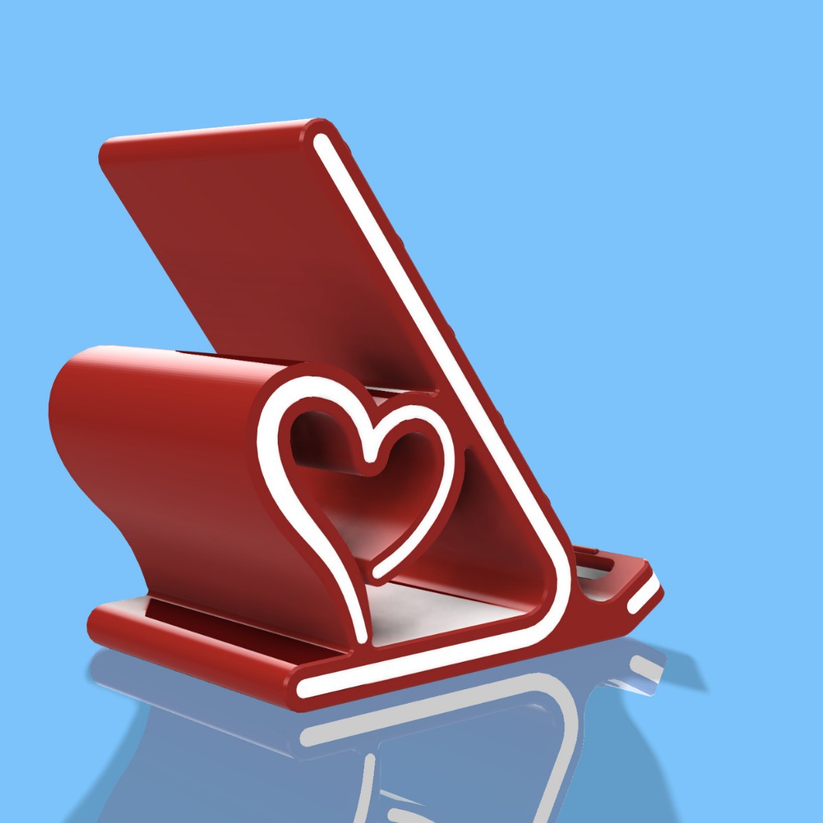 Impresión 3D el soporte del teléfono móvil creativo love tiene una forma hermosa y se puede utilizar para decorar el escritorio del hogar para decorar regalos de amantes.