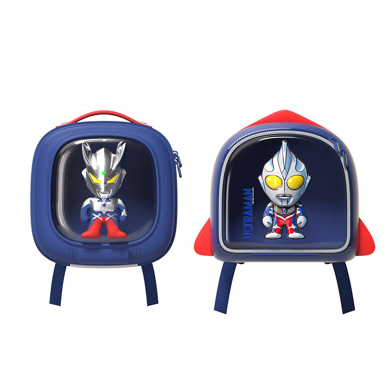 ウルトラマン子供カバンシングルダブルウルトラマンディガ発光バッグアウトドア保護背もたれ学生幼稚園サイロリュックサック|undefined