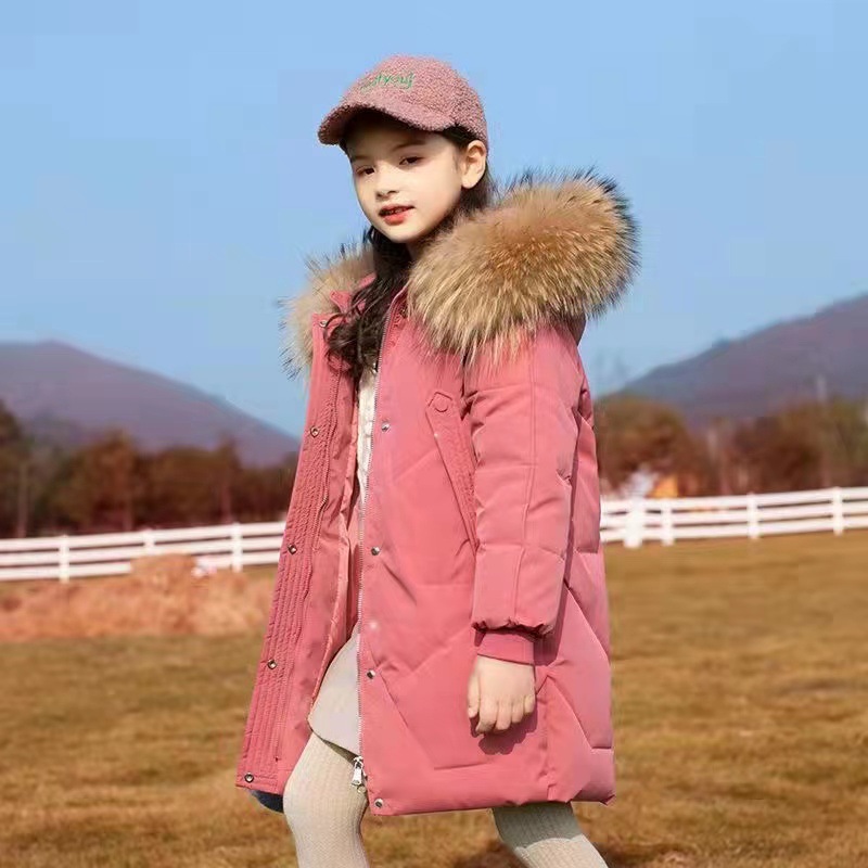 Ropa de invierno para niñas medianas y grandes para niños niñas de longitud media engrosada ropa acolchada de algodón para Niñas Ropa acolchada de algodón para niñas 2023 Internet celebridad nueva moda