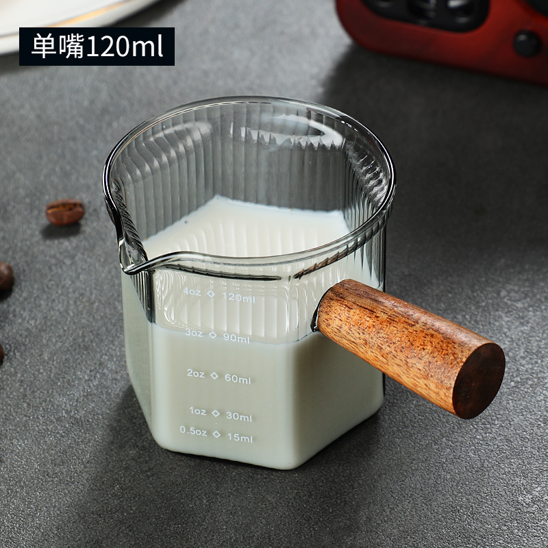 木は口の小さいミルクの杯のコーヒーのミルクの杯のイタリア式のガラスのコーヒーの計量カップのラテカップのミニのミルクの缶の杯の杯の杯の杯の杯の杯の杯の杯|undefined