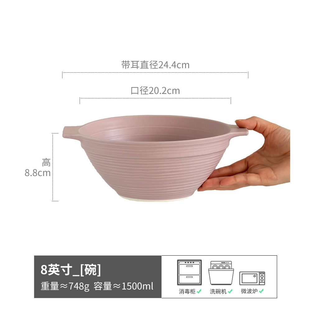 Se le preguntó sobre la vajilla, los platos domésticos retro, los tazones de cerámica, los tazones de arroz, los tazones para ensaladas, los tazones para las orejas, los tazones para ramen al por mayor