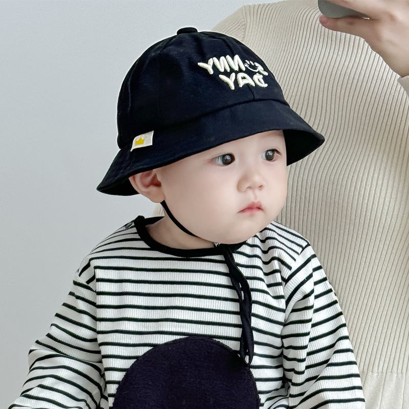 宝宝帽子春秋新款男女童婴幼儿可爱超萌遮阳渔夫盆帽防晒冬天1岁