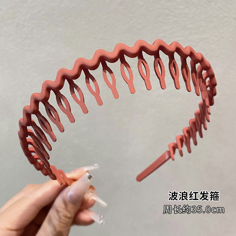 カチューシャの女性2023新型シンプルなカチューシャ洗顔専用の歯付き滑り止め小髪整理神器カチューシャ|undefined