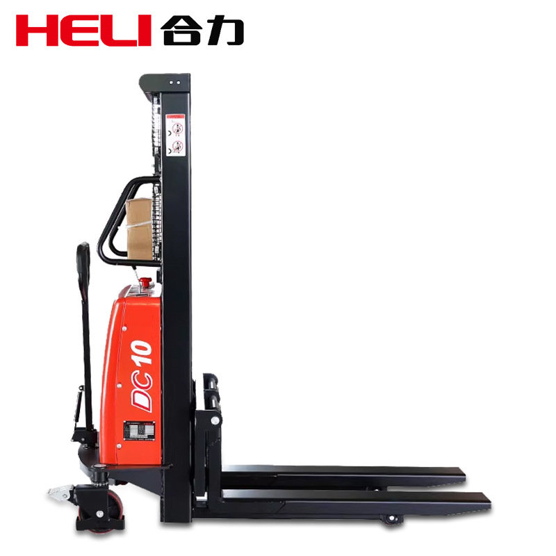 Camión elevadora semieeléctrico de 1,5 toneladas 2 toneladas elevadora eléctrica de transporte de carretillas elevadoras semieeléctricas