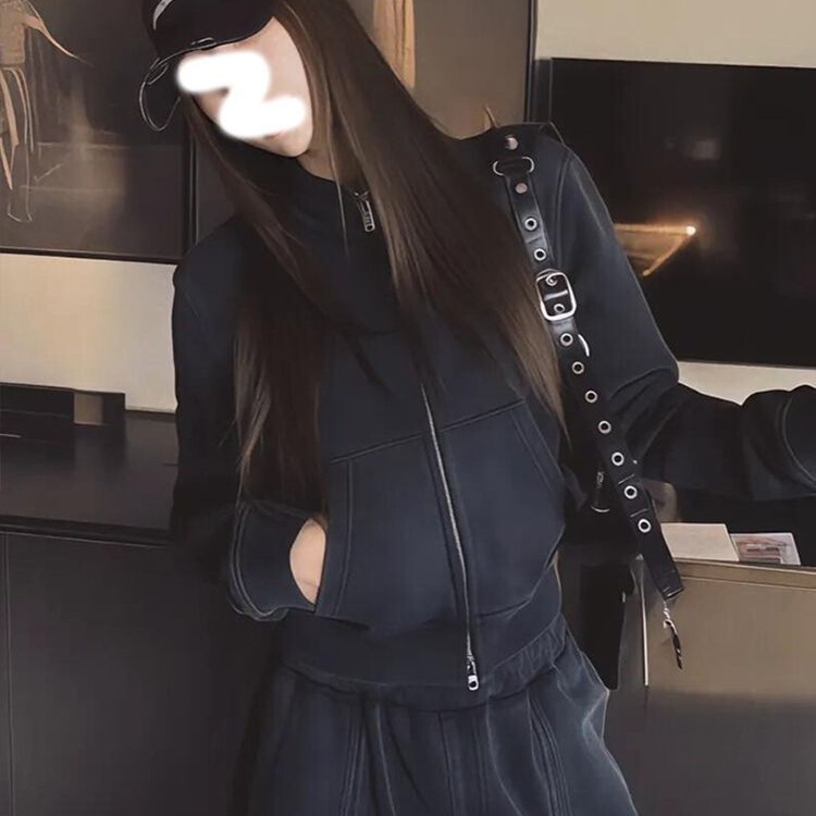 2026 Super Trendy Casual Sportswear Set for Women, Spring Loose Fit Slimming Fashion Sweatshirt and Cargo Pants Two-Piece Set