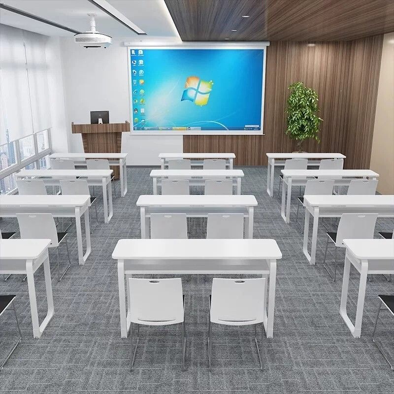 Tutoring Class Training Table and Chair Set, Simple Conference Table, Long Table, Double-Layer Manicure Table, Student Desks for Primary and Secondary School Students Tutoring Class Training Table and Chair Set, Simple Conference Table, Long Table, Double-Layer Manicure Table, Student Desks for Primary and Secondary School Students