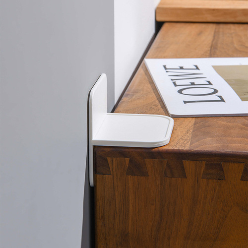 Furniture anti-tipping device, shoe cabinet, bookshelf, cabinet, anti-tipping device, punch-free wall sticker, cabinet fixer, cross-border
