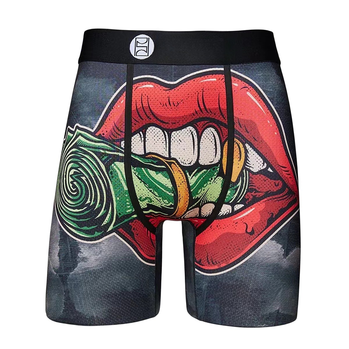 thumbnail for Fashion Brand PSD Ice Silk Polyester Short Pants Beach Pants Printed Animation Comfortable Sports Running Boxer Briefs for Men