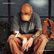 日系美式简约复古牛仔背带裤男款潮牌宽松休闲直筒工装吊带连体裤