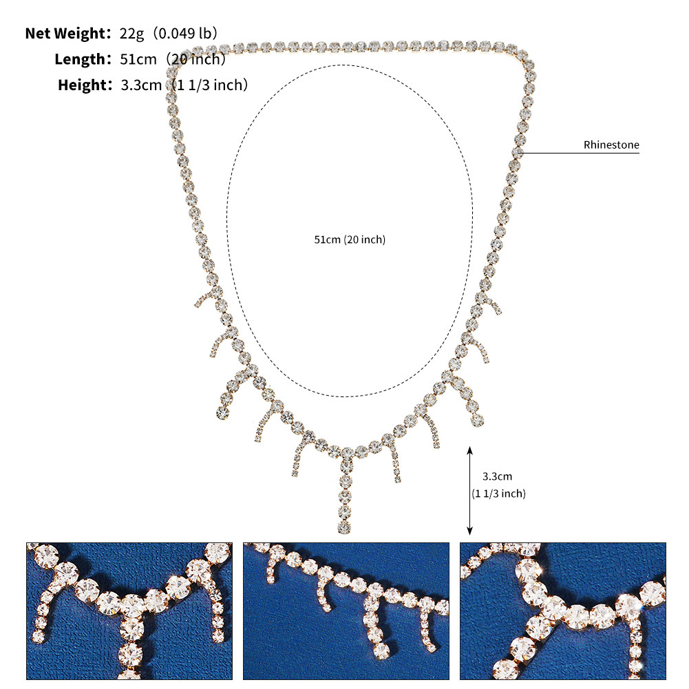 Ethnic Style Tassel Alloy Inlay Rhinestones Hair Band 1 Piece