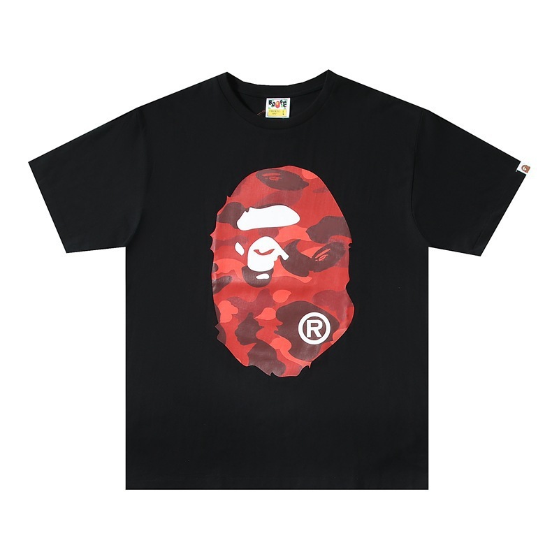 クロスボーダー トレンド ブランド メンズ レディース カップル Tシャツ メンズ 漫画 レター ラウンドネック 半袖|undefined
