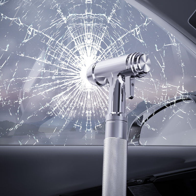 Car safety hammer window breaker car aluminum alloy fire escape hammer car emergency multi-functional life-saving glass hammer