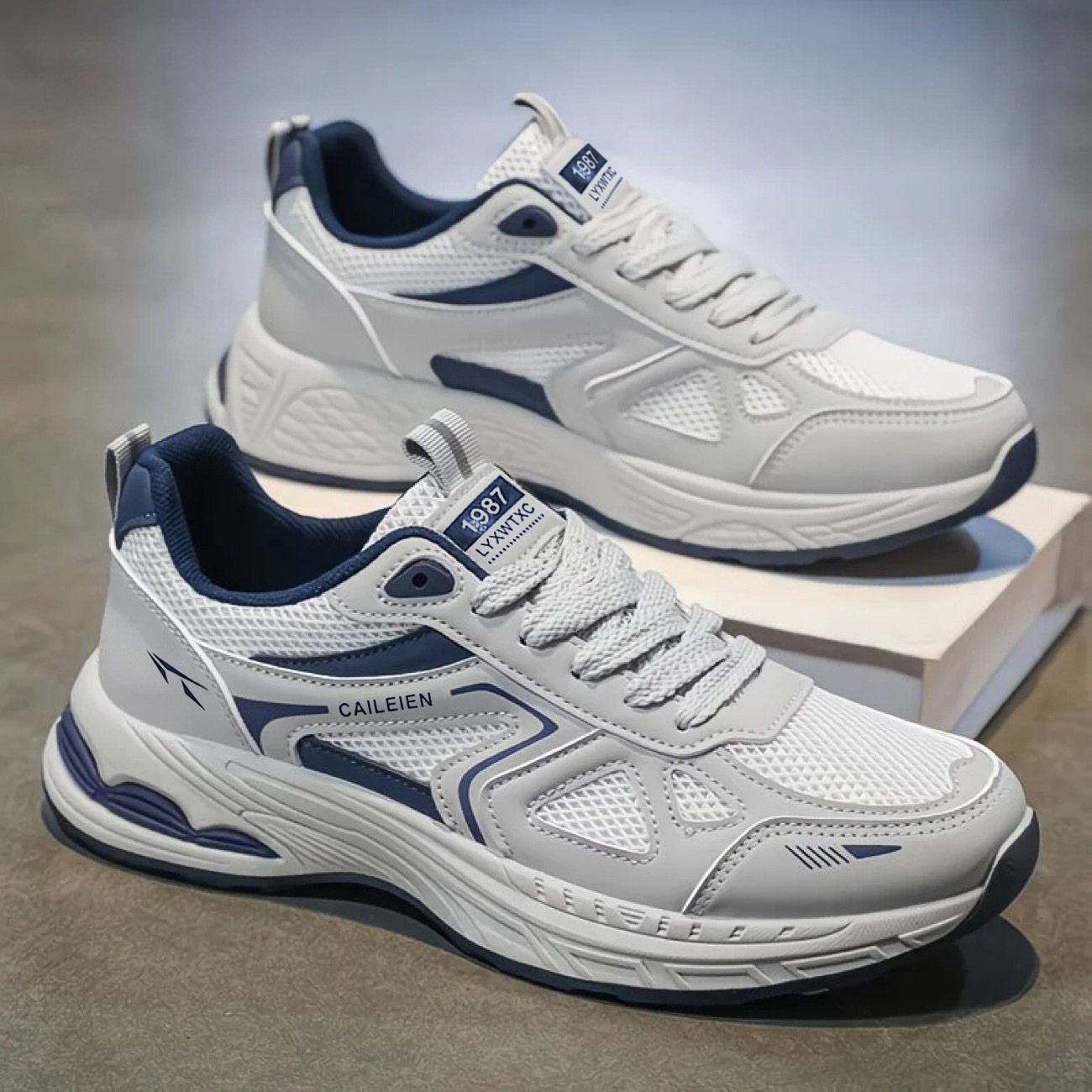 Zapatos de hombre zapatos de malla zapatos de hombre nueva moda de verano transpirables zapatos de running casuales zapatos de suela gruesa zapatos de papá hombre