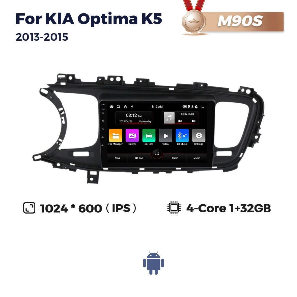 Применимо для Kia Optima K5 2013–2015, замена на Android-систему, Bluetooth после просмотра экрана навигации CarPlay