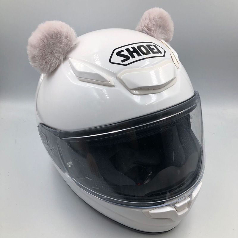 Helmet Decorations Bear Ears Animal Ears Cat Ears Motorcycle Electric Vehicle Motorbike Male and Female Riders Ski Helmet Accessories