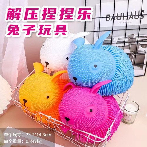 Cross-border new fur ball dense fur animal stress relief children's gifts office ornaments vent toys factory direct sales