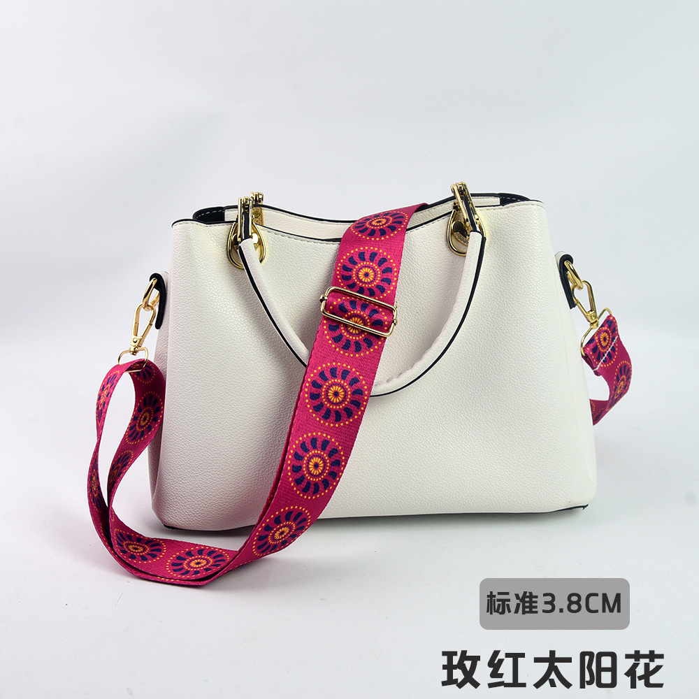 Bolso bandolera con accesorios ultra anchos, bolso de color, correa gruesa, correa de repuesto alargada, correa de hombro de bolso universal ajustable