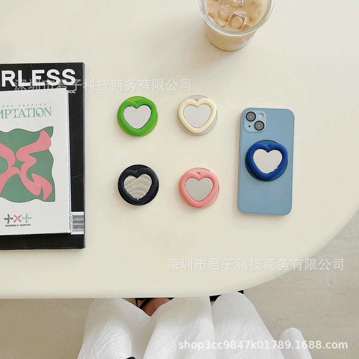 Япония и Южная Корея Rs простой любящий зеркальный кронштейн MagSafe магнитный кронштейн сильно поглощает ленивый кронштейн мобильного телефона женщина