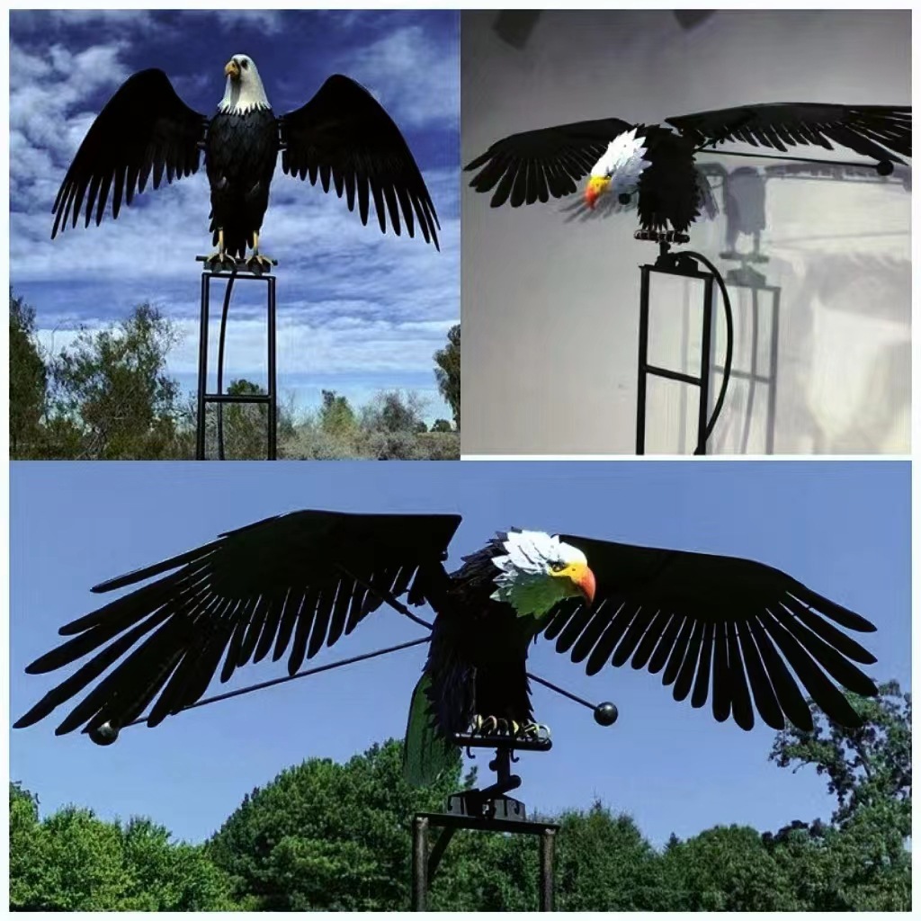 Decoración al aire libre artesanal transfronteriza búho águila perpetuo ornamentos jardín arte jardín artesanía exquisita creatividad