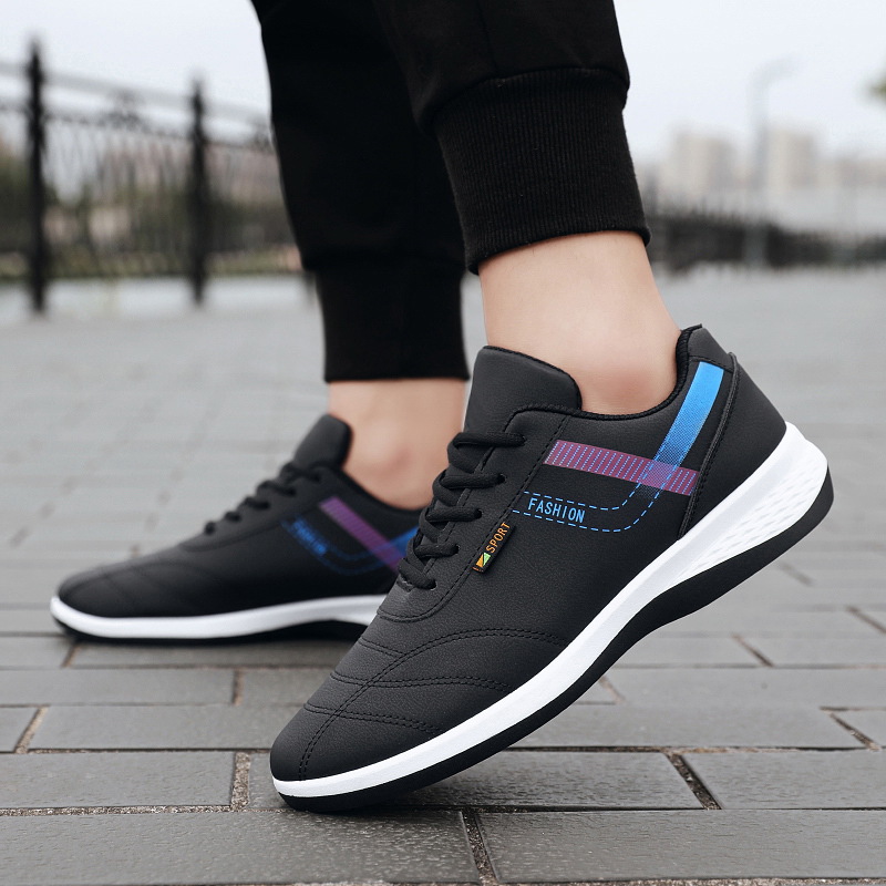 Herren Lederschuhe Sneakers Mesh Stoff Rutschfeste Bequeme Atmungsaktive Schuhe Sneakers_voghion.com