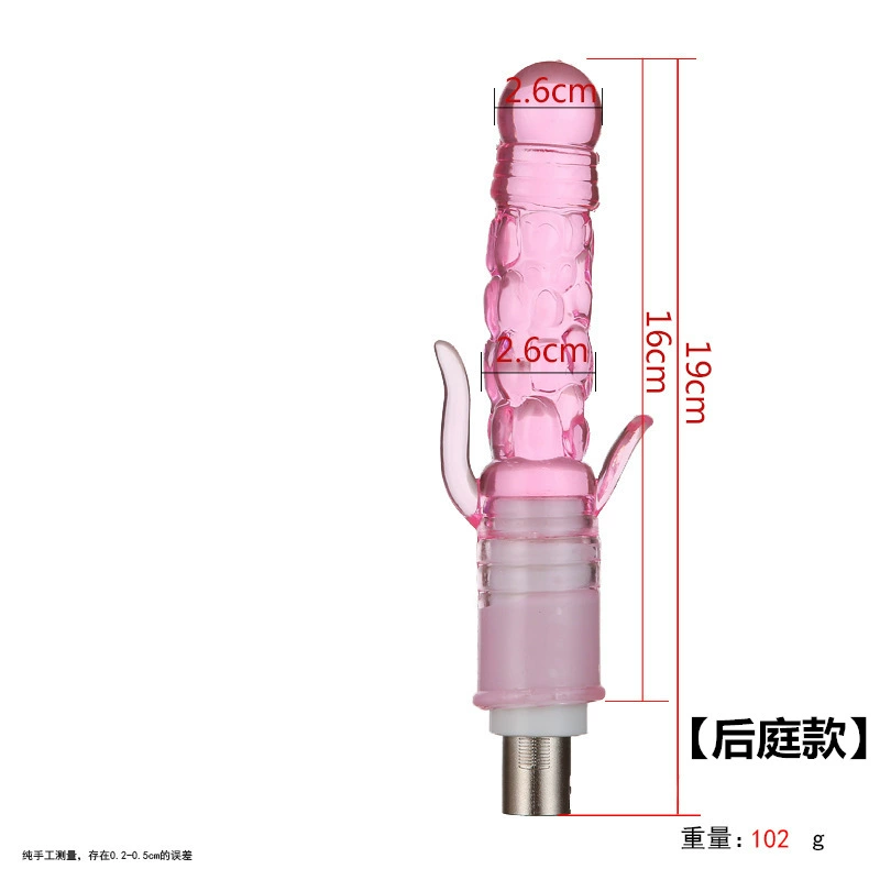 Телescopic cannon accessory — прозрачные кристалльные головки, трехконтактное соединение, 20–35 см