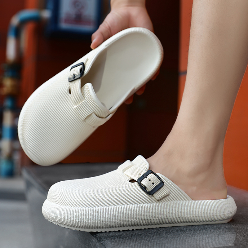 New Trendy Birkenstock-Style Clogs with Thick Soles, Couple's Style, Outdoor Soft-Soled, Non-Slip, Wear-Resistant, Waterproof Clogs for Men and Women