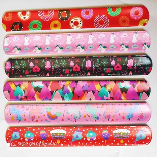 Amazon Valentine's Day series cartoon clap with non-infringing PVC clap ring bracelet slap bracelet
