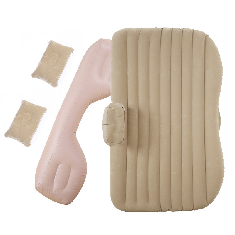 Transfronterizos cama inflable de automóviles asiento trasero flocado cama de cojín de aire universal confortable plegable cama de campamento al por mayor